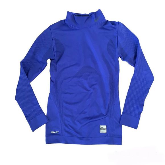 Nike Tops - NIKE PRO Royal Blue Fitted Tight Athletic Shirt Women’s Size XS, 0-2